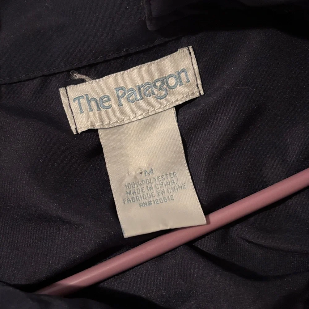 Vintage Navy Blue Jacket with Butterfly Embroidery - Picture 4 of 4